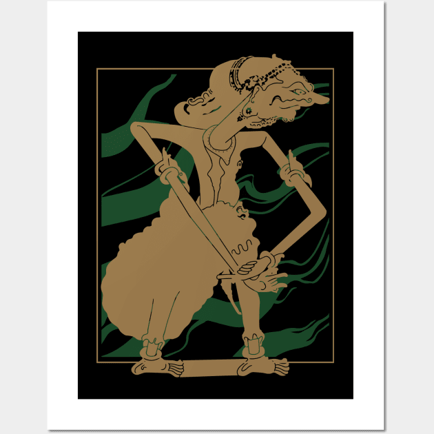 wayang sengkuni Wall Art by fandi.creations